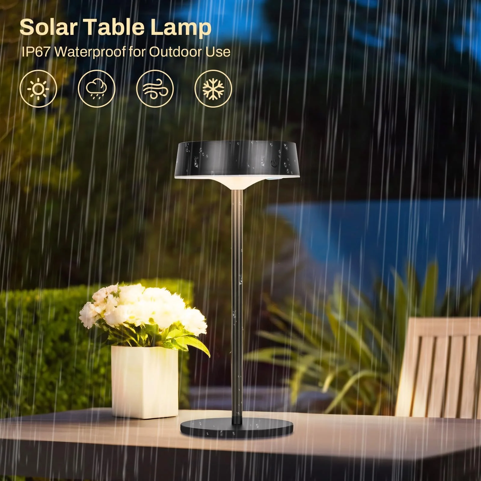 Настільна лампа Solar LED 3CCT IP67 Набір 2 шт., фото №4