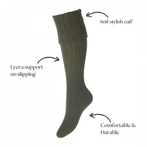 Высокие носки Glenmore для женщин, роскошная смесь мериносовой шерсти, для резиновых сапог synthetic.ua - Фото 1