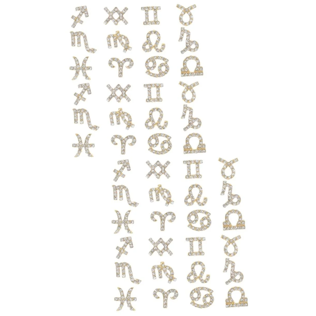 Дванадцять знаків зодіаку MERRYHAPY 48 шт. Дизайн зі стразами, фото №1 Дванадцять знаків зодіаку MERRYHAPY 48 шт. Дизайн зі стразами, фото №1