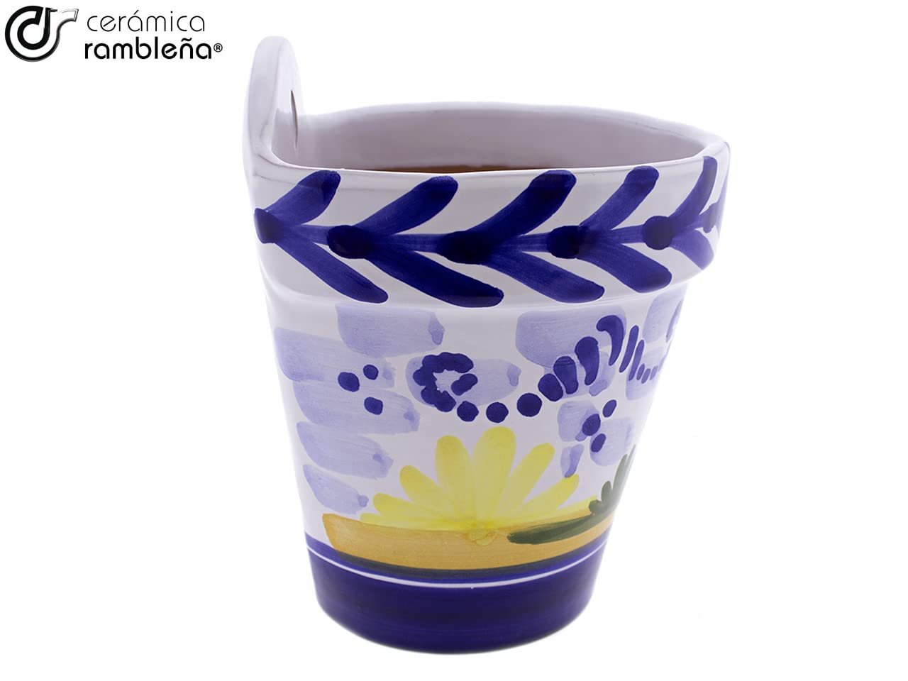 Горщик підвісний Ceramic Diamond D125 керамічний 13,5 x 12 x 16 см, фото №2 Горщик підвісний Ceramic Diamond D125 керамічний 13,5 x 12 x 16 см, фото №2