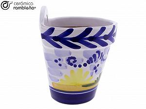 Горщик підвісний Ceramic Diamond D125 керамічний 13,5 x 12 x 16 см synthetic.ua - Фото 1