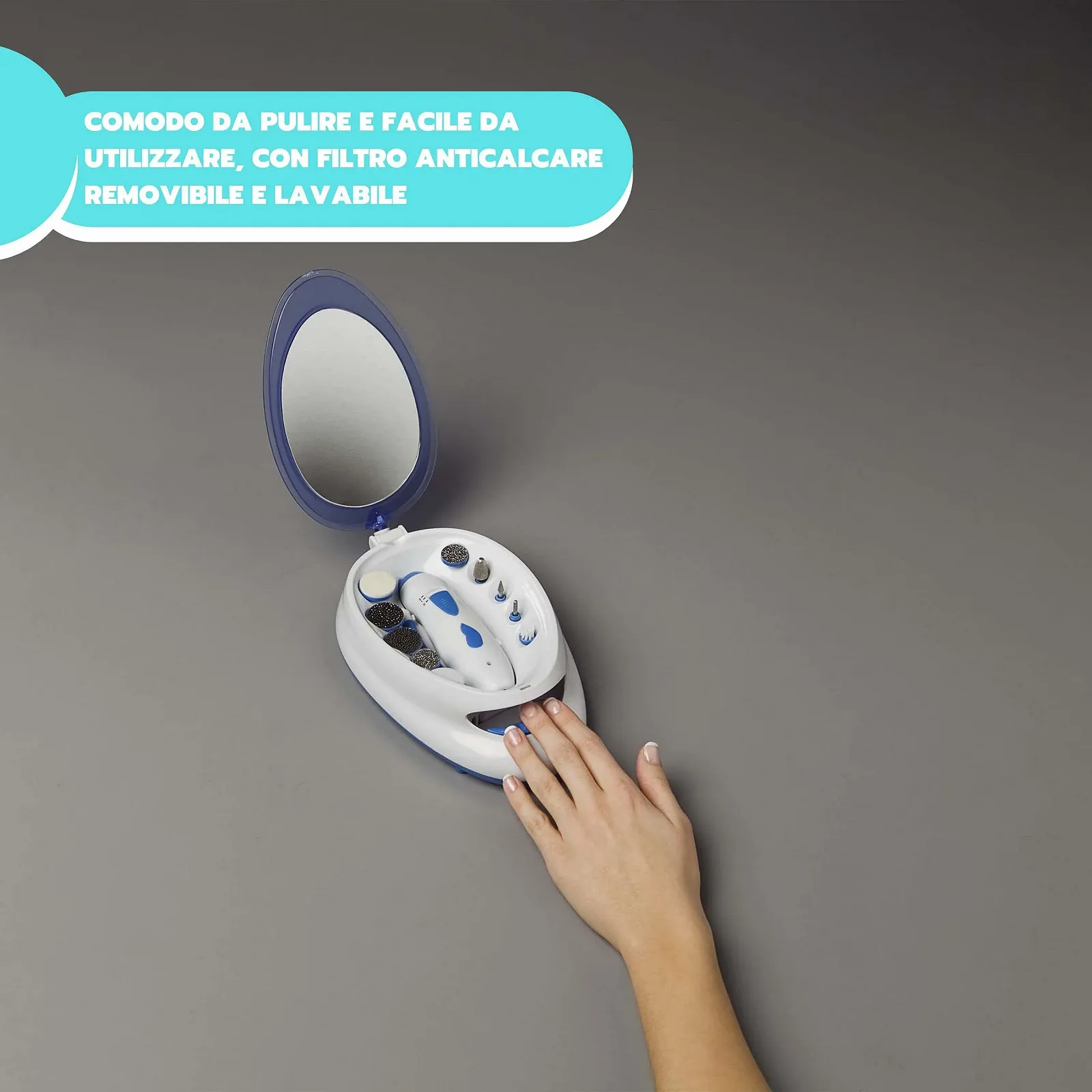 Набор для маникюра и педикюра Medicura с сушкой, фото №4 Набор для маникюра и педикюра Medicura с сушкой, фото №4