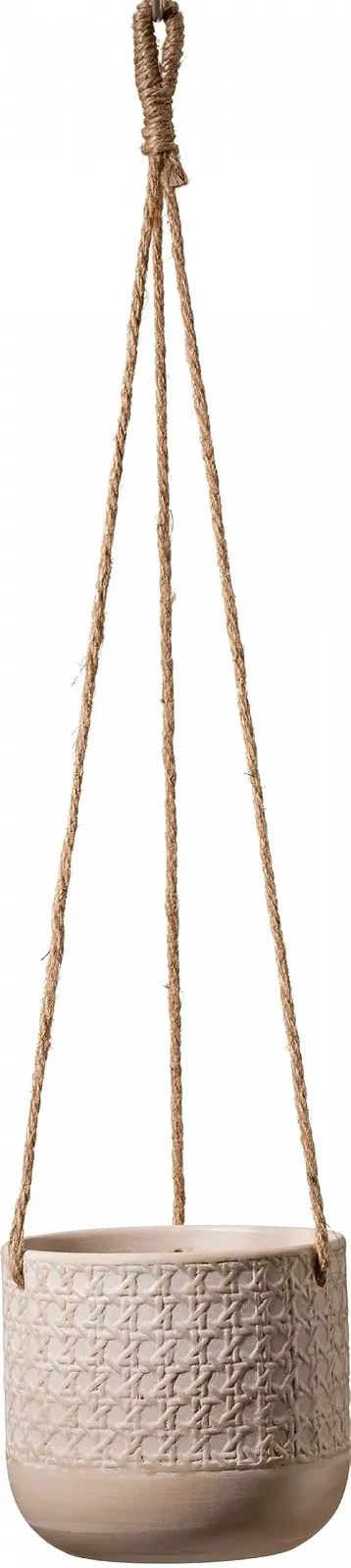Підвісний кошик Soendgen Vienna Кераміка 15 см 14 см 3.15 л Натуральний бежевий, фото №1