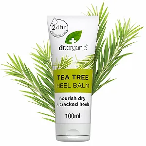 Бальзам для п'ят Dr Organic Tea Tree з натуральною соняшниковою олією, 100 мл - Фото 1