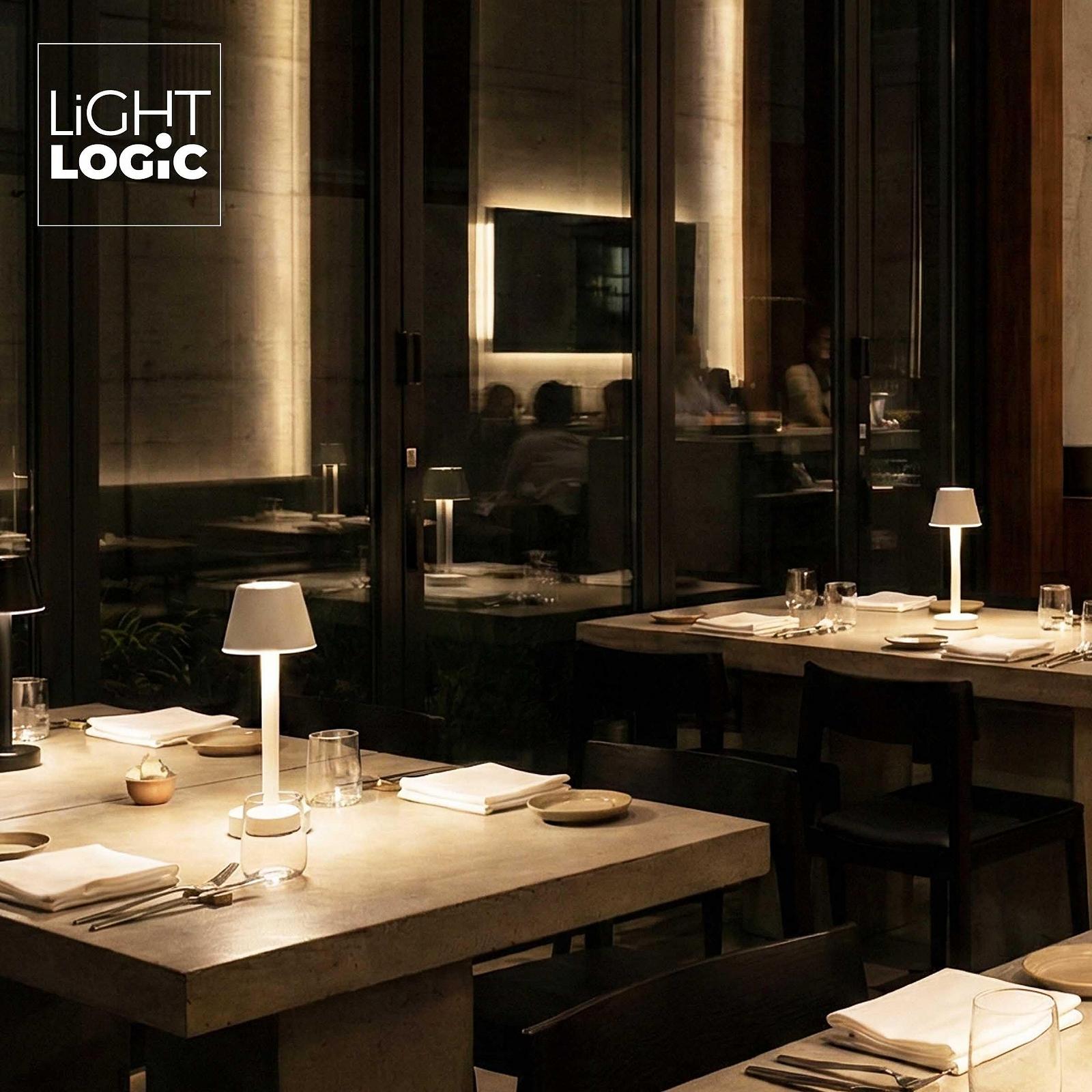 Настільна лампа LightLogic LL JERE DIM RGB W 66322 акумуляторна LED USB IP44 біла, фото №12