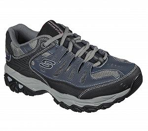 Кроссовки Skechers Sport Afterburn мужские с эффектом памяти на шнурках - Фото 1
