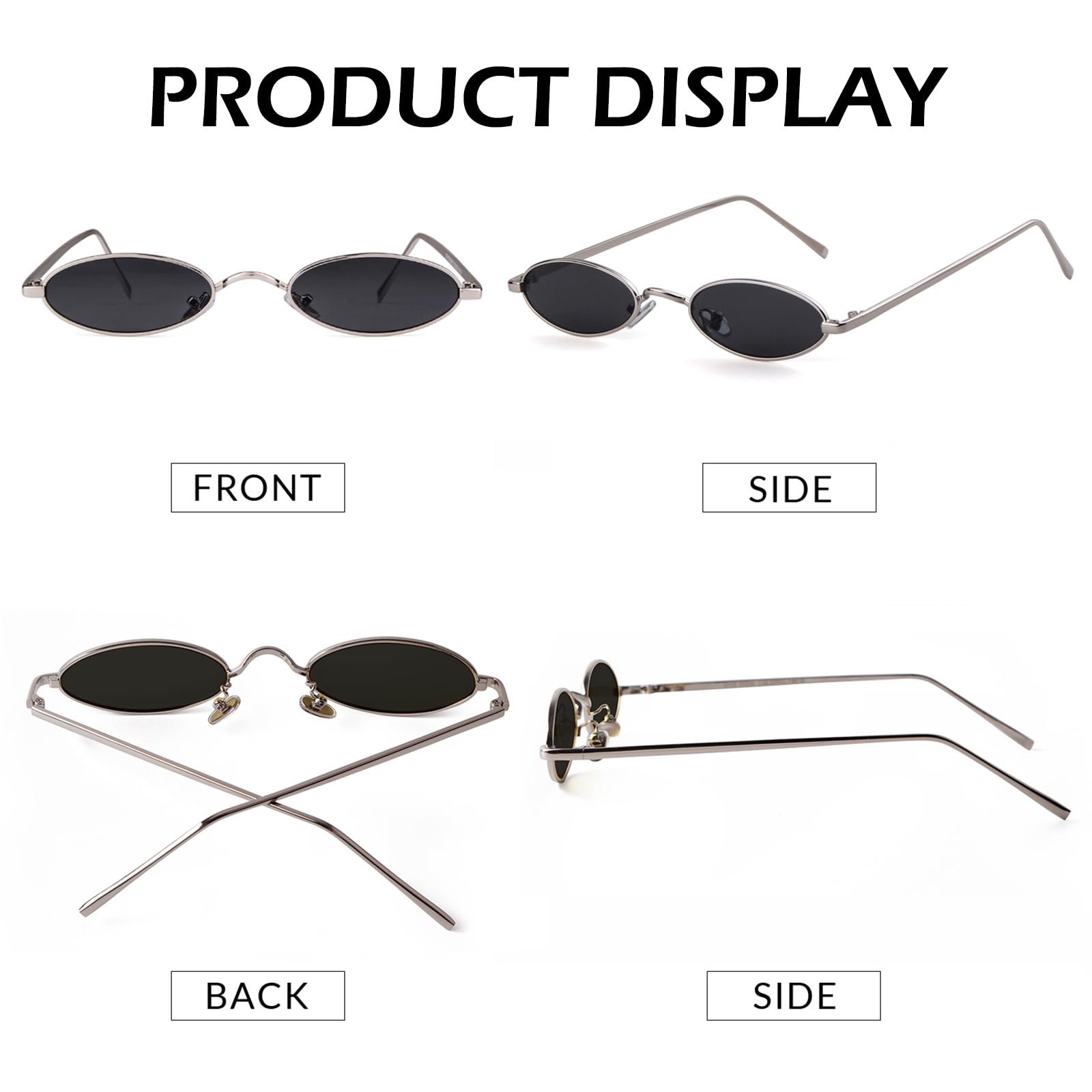 Сонцезахисні окуляри Laurinny 90s Retro Small Oval, фото №5