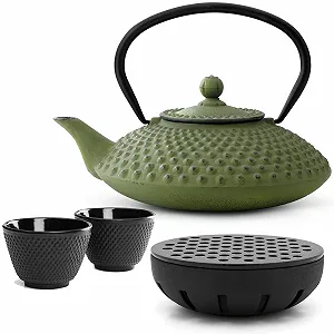 Чайник-заварник Bredemeijer, зелений, 1250 мл, чавунний - Фото 1