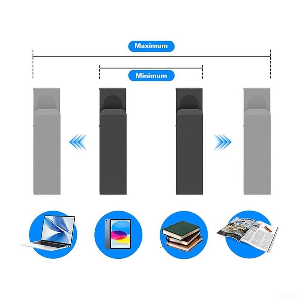 Регулируемая Настольная Подставка для Ноутбука, 2 шт. Эффективный Органайзер для Хранения Ноутбуков и Аксессуаров без Сверления, фото №9 Регулируемая Настольная Подставка для Ноутбука, 2 шт. Эффективный Органайзер для Хранения Ноутбуков и Аксессуаров без Сверления, фото №9