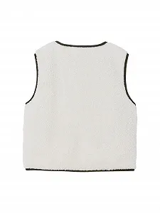 Дитячий двосторонній жилет Vertbaudet з тканини teddy fleece/тонкого вельвету сімейна капсула synthetic.ua - Фото 1