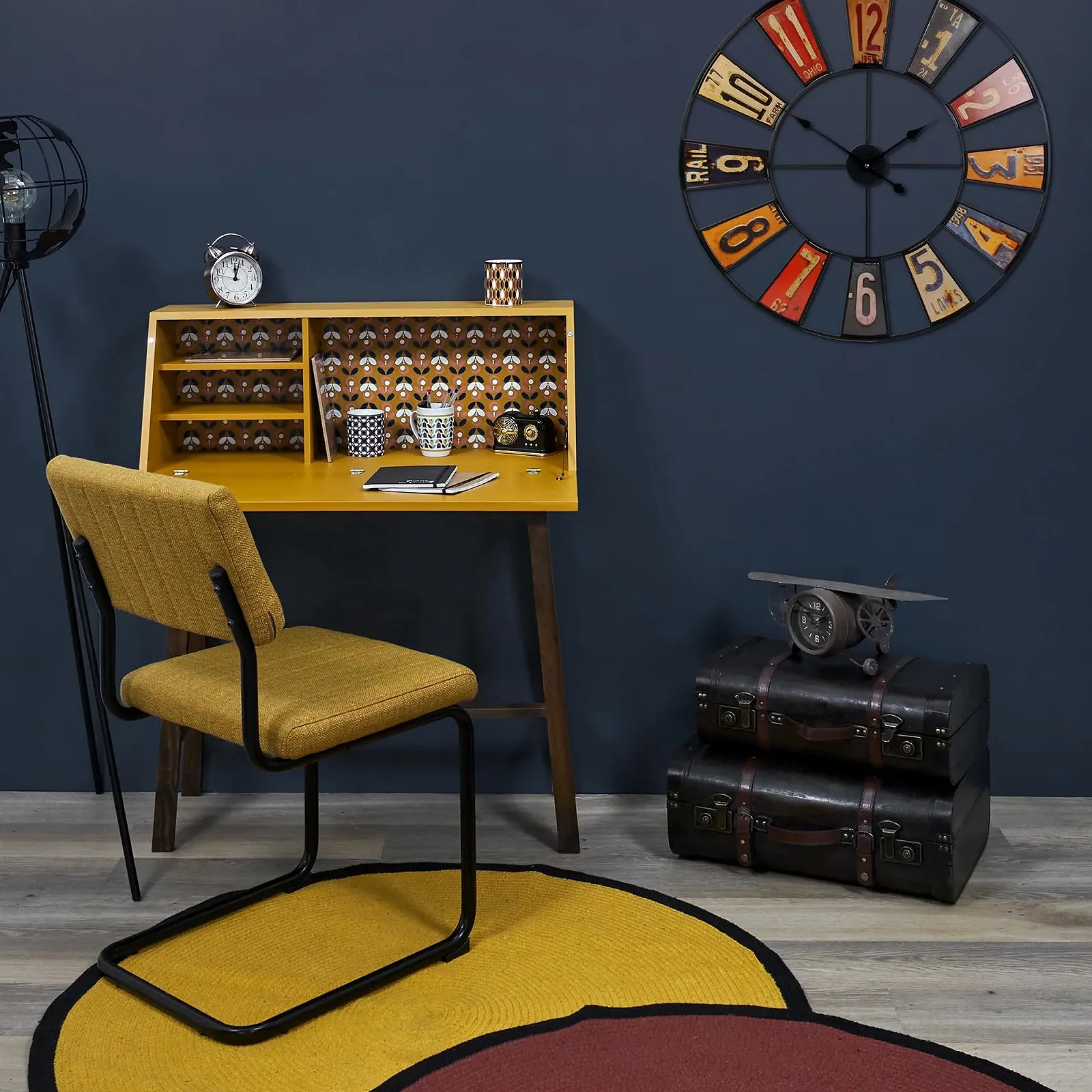 Настільний годинник The Vintage Airplane Clock Чорний, фото №6 Настільний годинник The Vintage Airplane Clock Чорний, фото №6