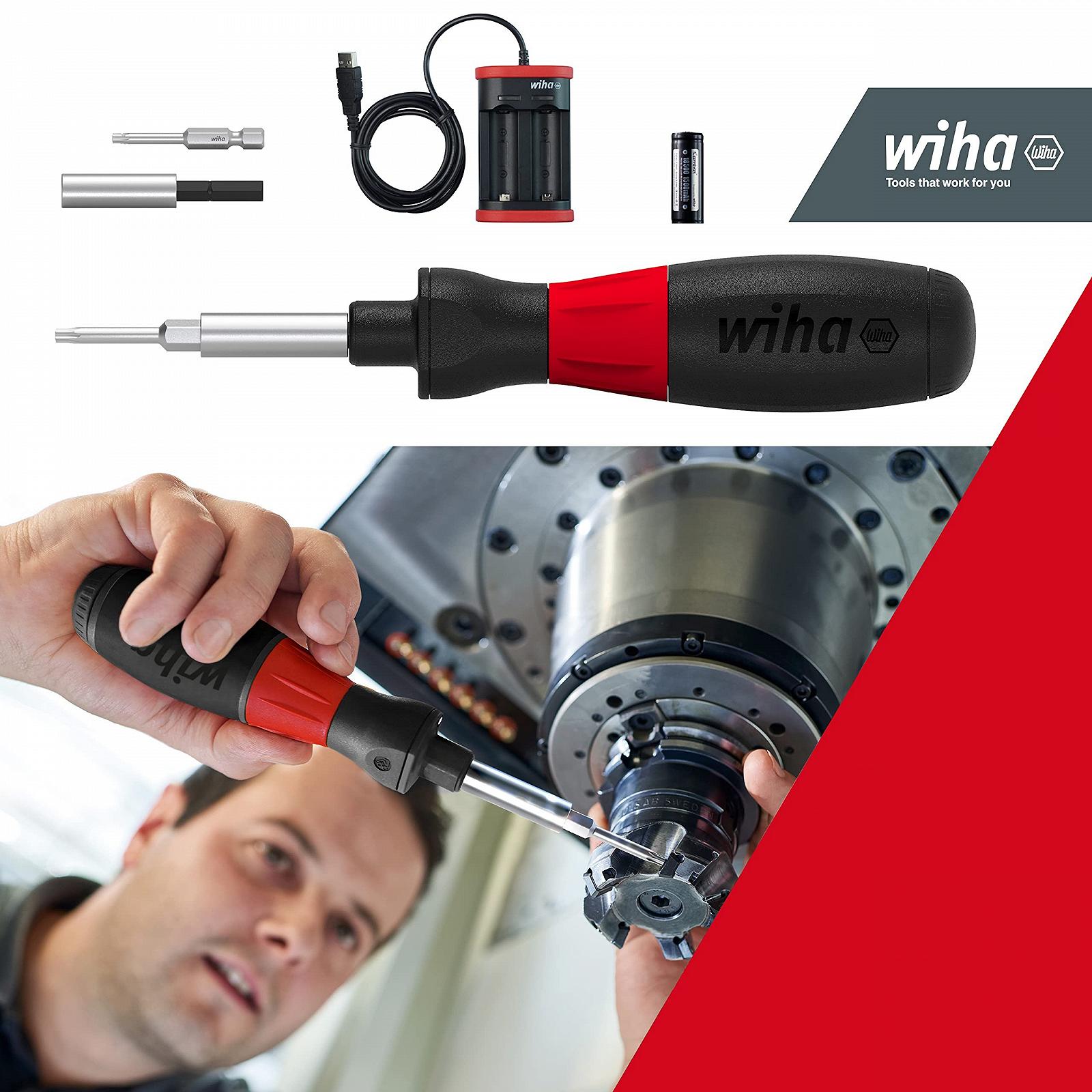 Електрична викрутка Wiha SpeedE 43631 з набором насадок I Торкс промисловий I Макс. 0.4 Нм I Батарея і USB зарядний пристрій, фото №6 Електрична викрутка Wiha SpeedE 43631 з набором насадок I Торкс промисловий I Макс. 0.4 Нм I Батарея і USB зарядний пристрій, фото №6