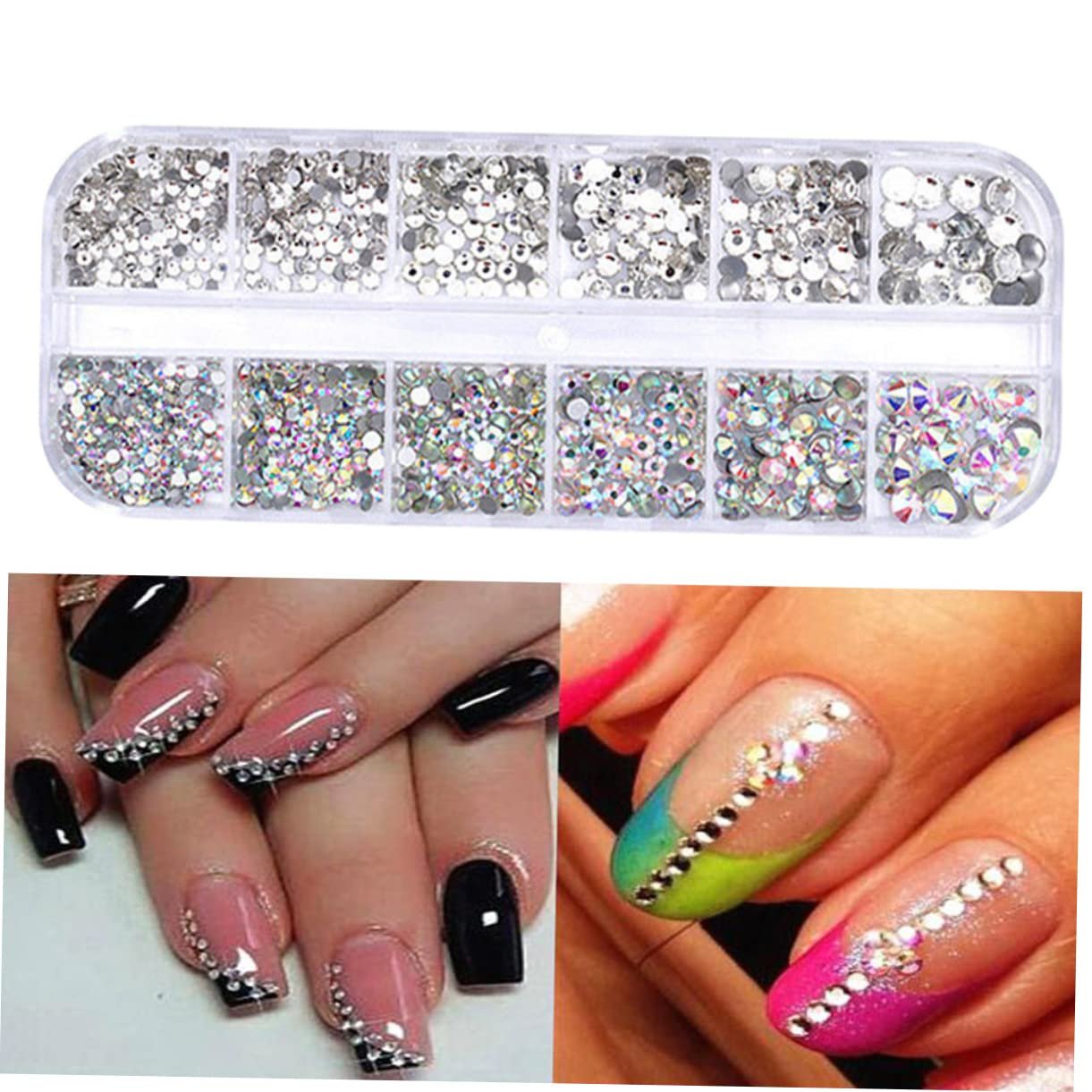 Стрази Housoutil Багатокольорові 12 Відтінків, фото №6