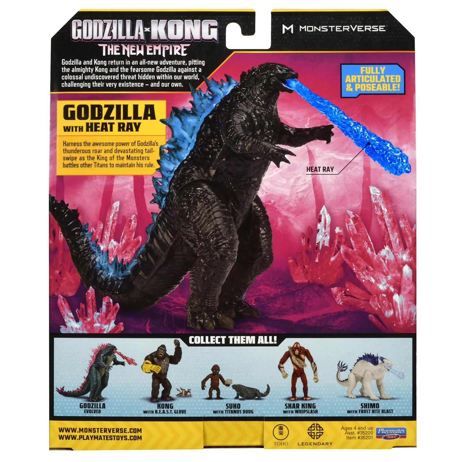 Фігурка Godzilla X Kong Monsterverse Basic Series Годзілла 15,2 см з тепловим променем, фото №5