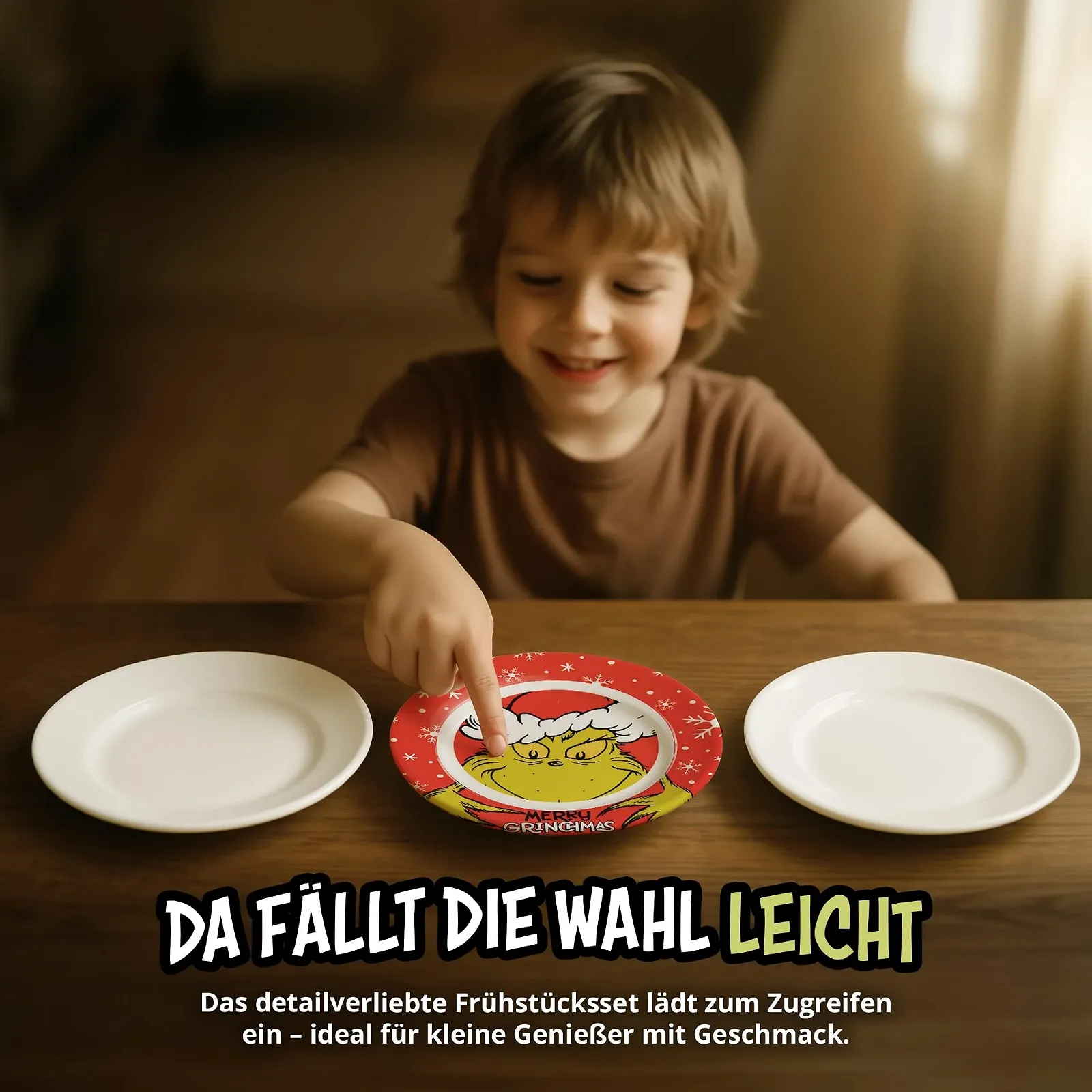 Набор для завтрака United Labels Grinch Merry Grinchmas, 3 предмета, красный, фарфоровый, фото №4 Набор для завтрака United Labels Grinch Merry Grinchmas, 3 предмета, красный, фарфоровый, фото №4