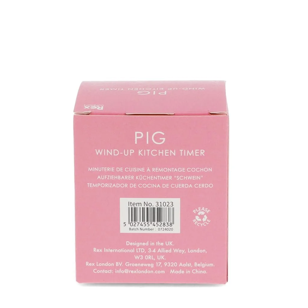 Таймер кухонный механический Pink Pig 59 минут Розовый 7,7 x 6,7 x 8,4 см, фото №2 Таймер кухонный механический Pink Pig 59 минут Розовый 7,7 x 6,7 x 8,4 см, фото №2