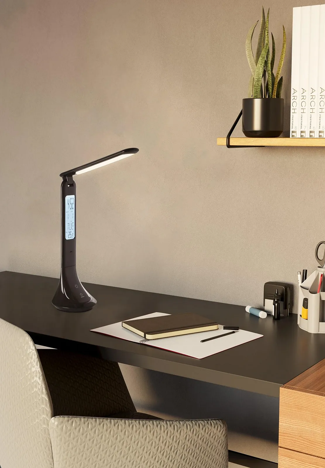 Настільна лампа EGLO Coluccia LED Touch Dimmable Plastic Neutral White Black, фото №2