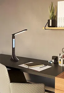 Настільна лампа EGLO Coluccia LED Touch Dimmable Plastic Neutral White Black synthetic.ua - Фото 1