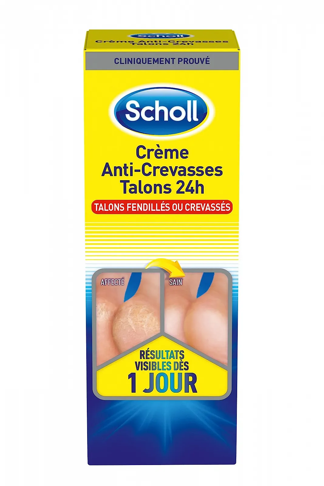 Крем для ног Scholl 24 Hour для потрескавшихся пяток 60 мл, фото №1
