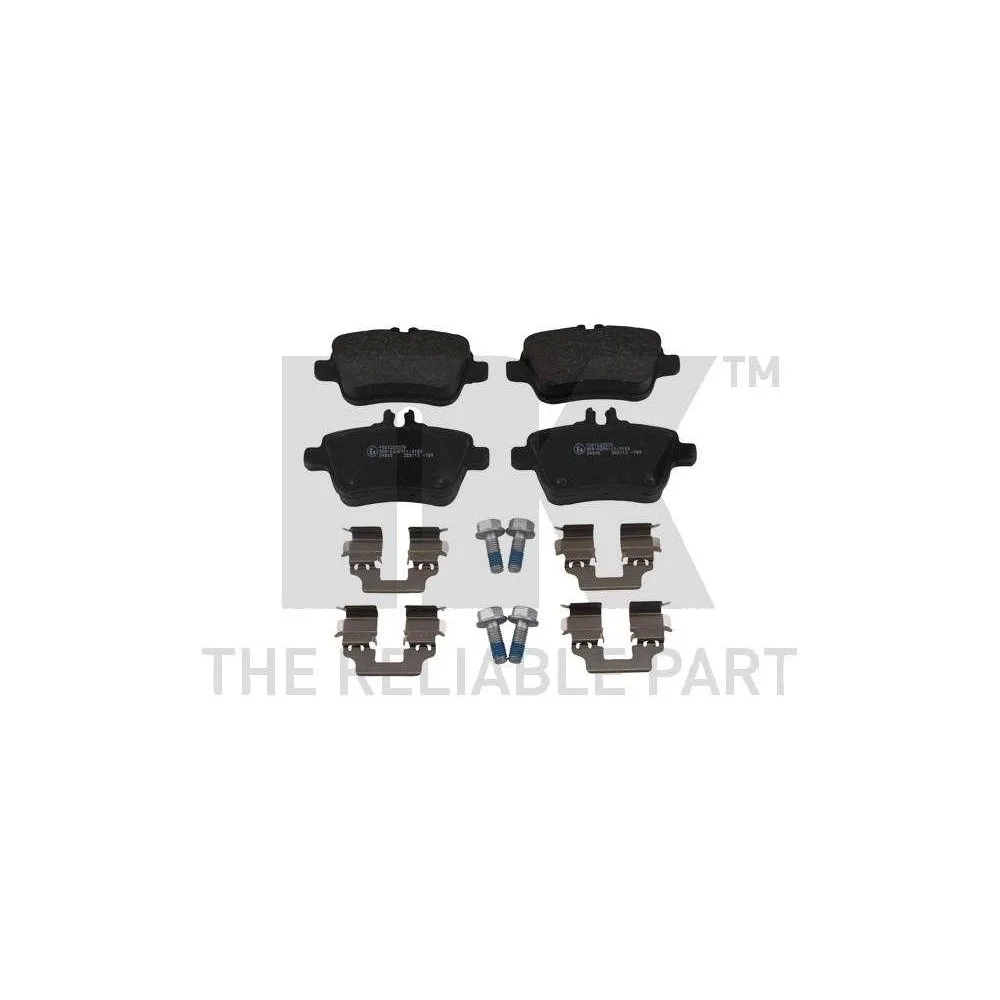 Комплект гальмівних колодок, дискове гальмо NK 223370 для MERCEDES-BENZ INFINITI Задня вісь, фото №1