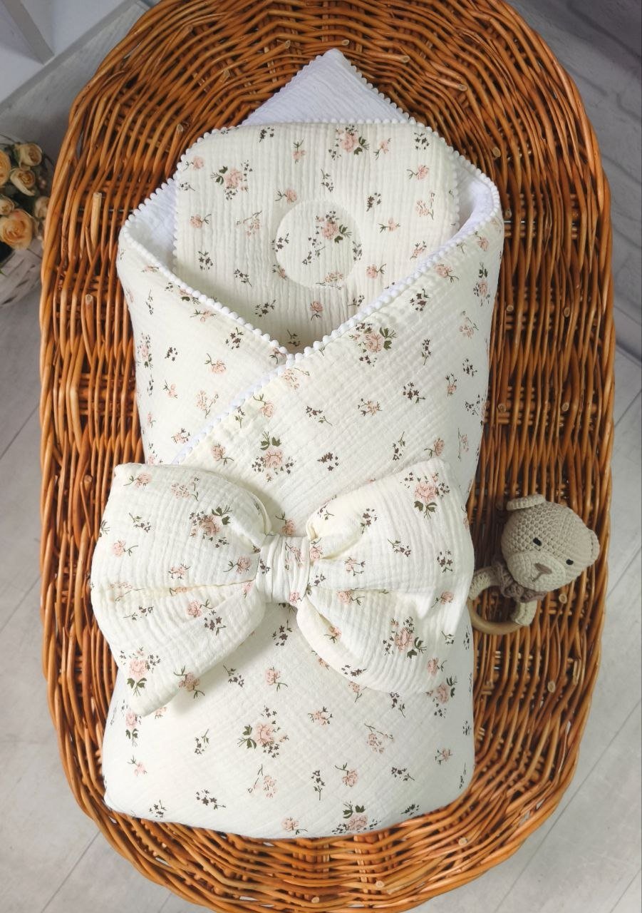 Демисезонный-летний комплект для новорожденного, бежевый, фото №4