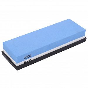 Точильний камінь двосторонній з підставкою 2000 + 5000 Mesh для кухні synthetic.ua - Фото 1