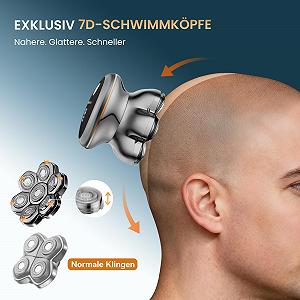 Бритва для голови MAXGROOM 7D PRO IPX6 1400 мАг срібляста ціна на synthetic.ua - Фото 1 Бритва для голови MAXGROOM 7D PRO IPX6 1400 мАг срібляста synthetic.ua - Фото 1