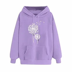 Пуловер Qixiu С капюшоном с длинными рукавами, с принтом, женский, повседневный, толстовки и свитшоты - Фото 1