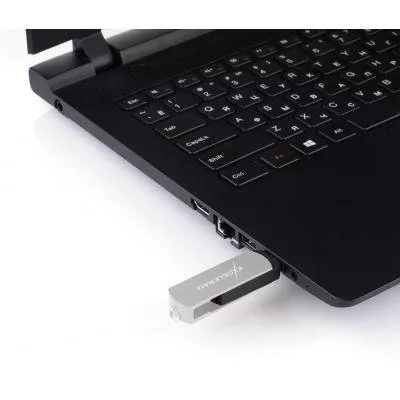 USB флеш-накопитель Exceleram 16GB P2 Series Silver/Black USB 2.0 EXP2U2SIB16, фото №3