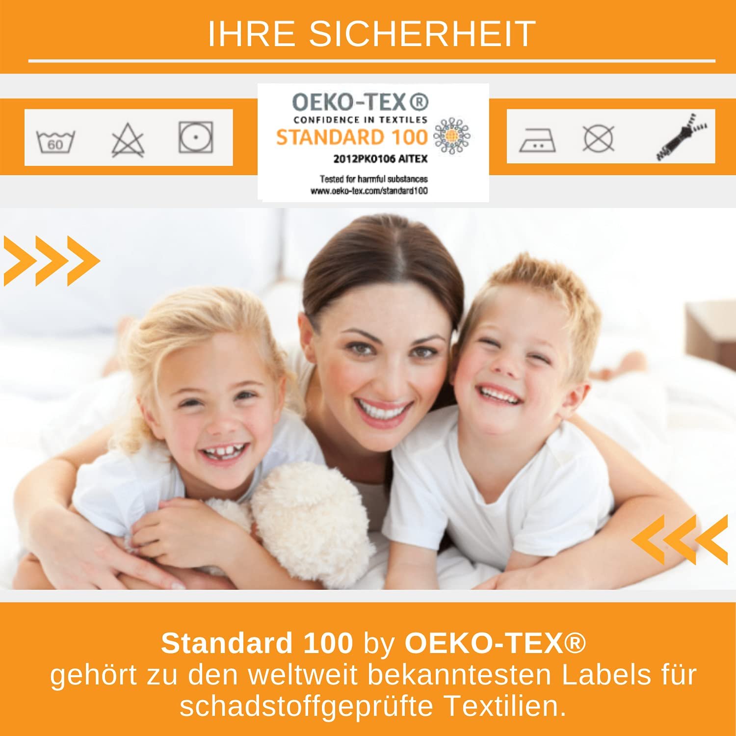 Детское хлопковое постельное белье Aminata Kids с молнией, 135 см x 200 см, серое, фото №3