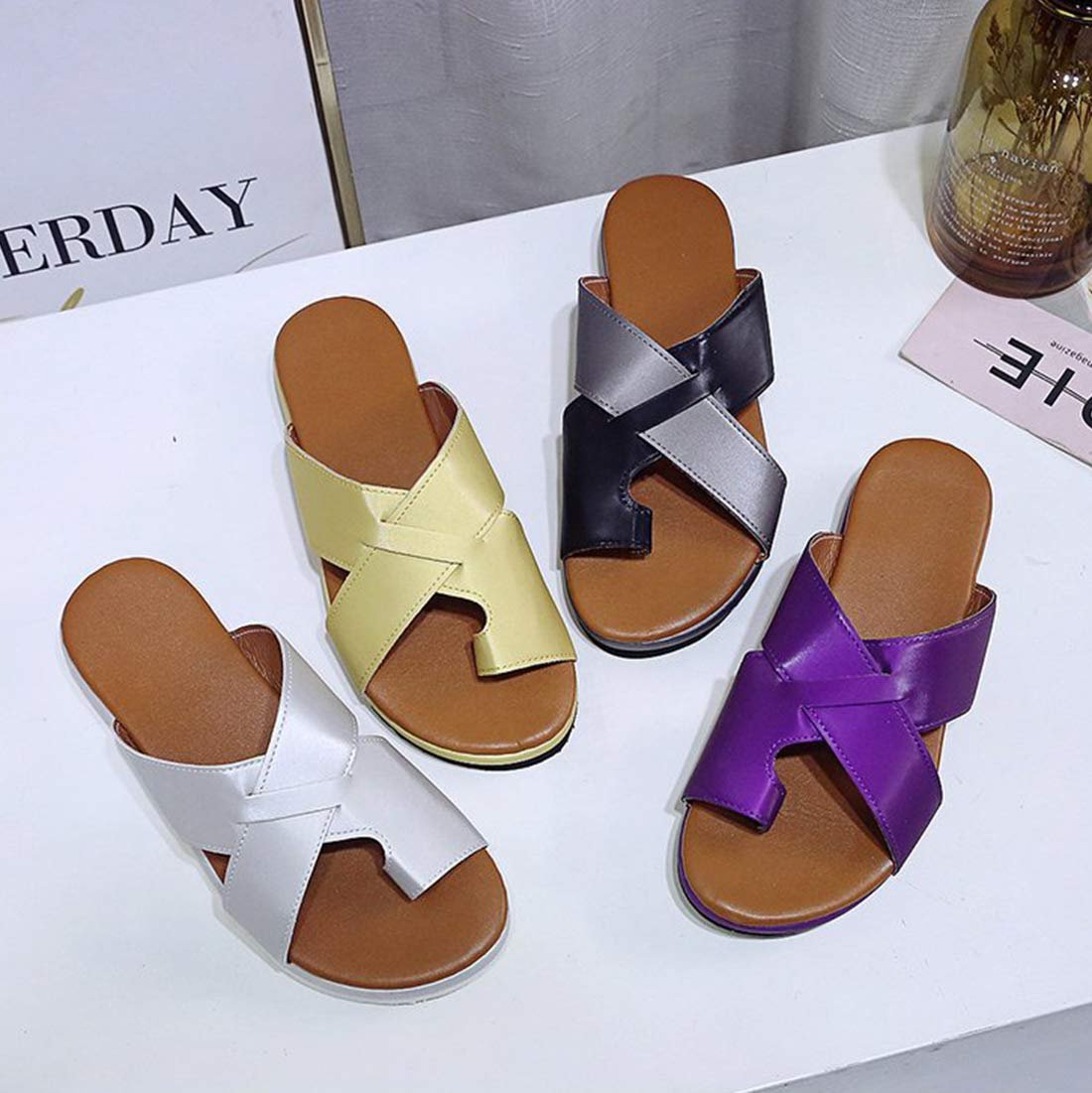 Удобные Сандали-платформа для Женщин Желтый, 43, фото №8