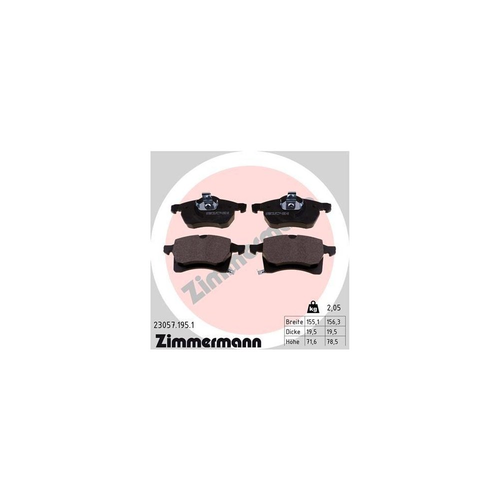 Тормозной диск ZIMMERMANN COAT Z 430.1483.20 для OPEL VAUXHALL GENERAL MOTORS, фото №3