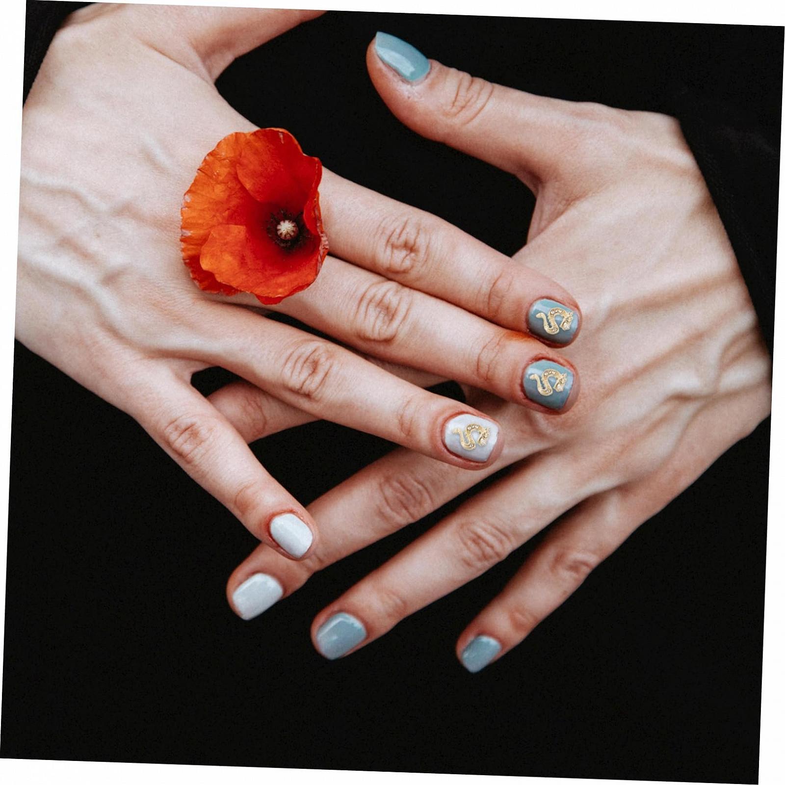 Прикраса для нігтів Стрази з драконами для манікюру 50 шт., фото №5