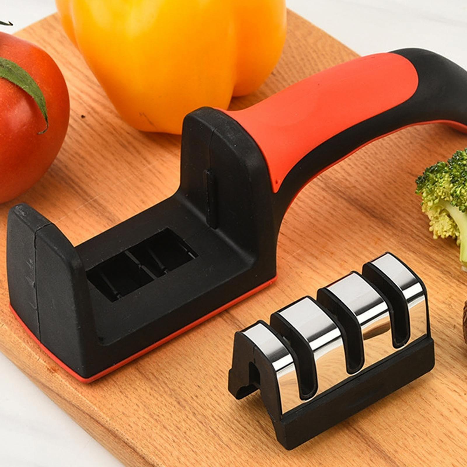 Точилка для ножей профессиональная многоступенчатая нескользящая, фото №9