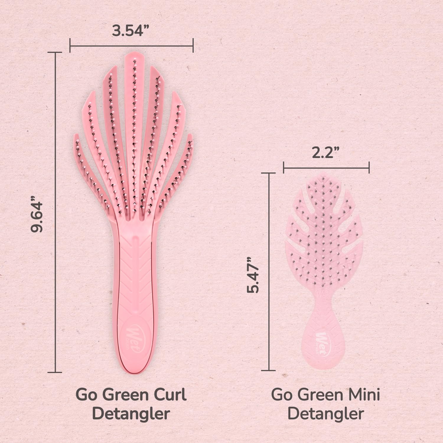 Щітка для волосся Wet Brush Go Green Curl Detangler з м'якою щетиною Intelliflex для всіх типів кучерів, зроблена з рослинного пластику, фото №7