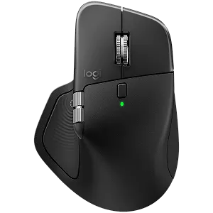 Беспроводная мышь Logitech MX Master 4 for Mac / Bluetooth / Радиоканал / Darkfield / 8000 DPI / 8 кнопок / Actions Ring / Инерционное колесо / Съемный кабель / Черная (910-007577) - Фото 1