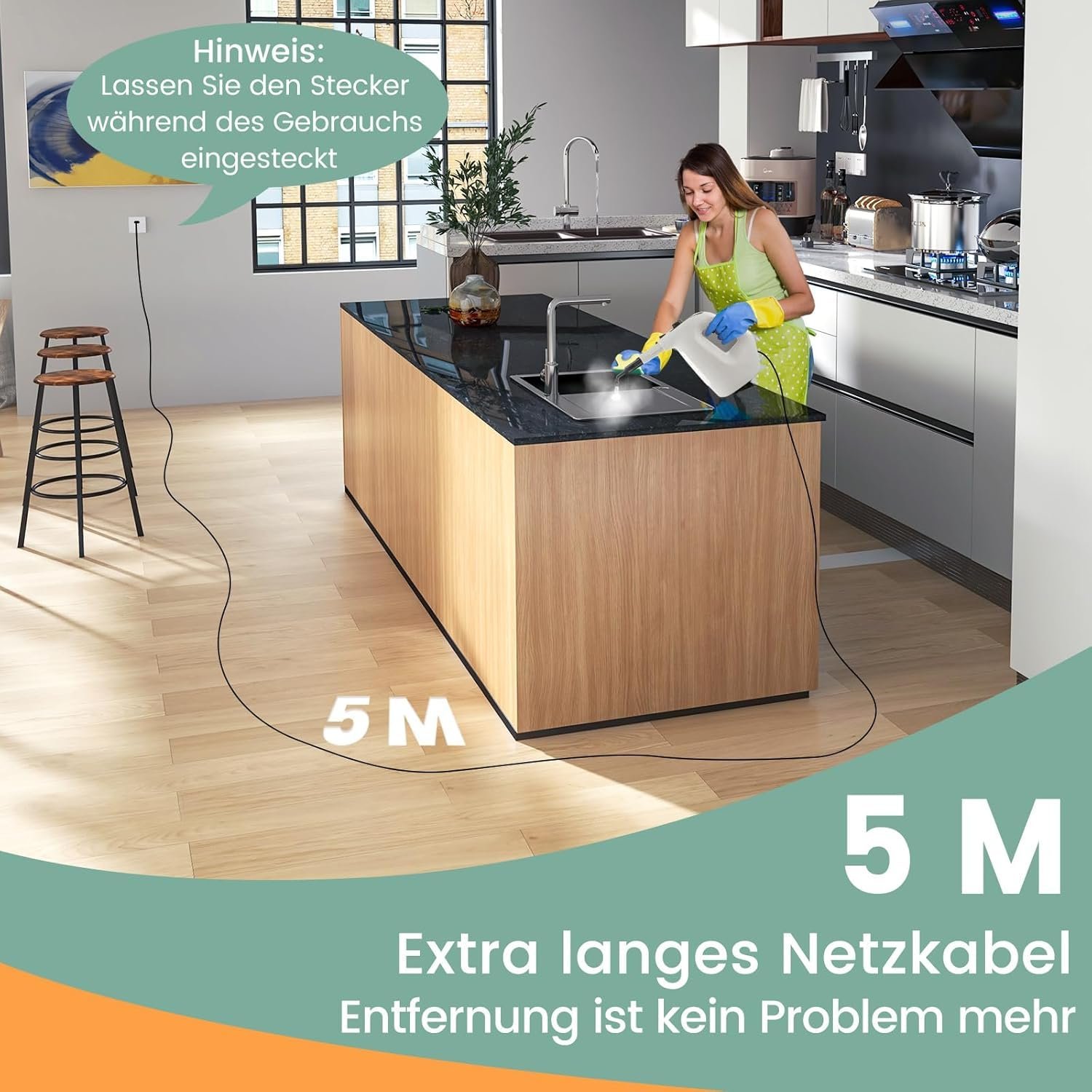 Пароочиститель RELAX4LIFE Multi-Purpose 1500 W, 400 мл, фото №3