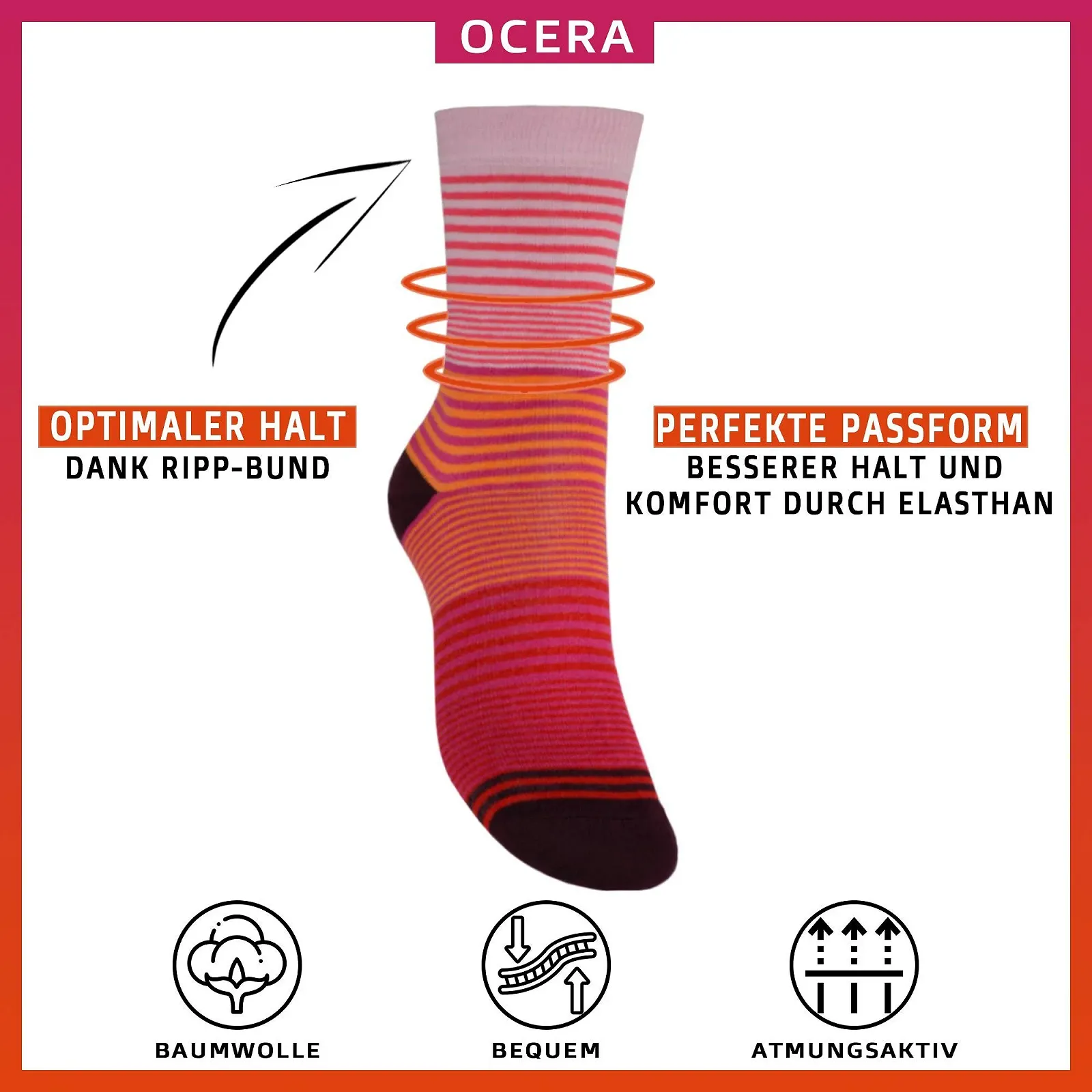 Шкарпетки OCERA 8 пар, фото №2