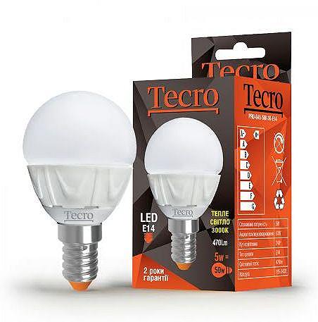 Лампа LED Tecro PRO-G45-5W-3K-E14 5W 3000K E14, фото №1