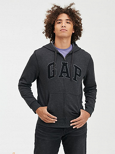 Світшот FULLZIP LOGO HOODIE 738099-00 GAP Темно-сірий XL - Фото 1
