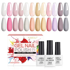 Гель-лак Aimeili Набір 12 шт 8 мл Кольори UV LED Soak-Off Набір кольорових гелів 3 - Фото 1