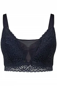 Бралет Ulla Popken 797328 Plus Size Lace Soft Cups No Underwire synthetic.ua - Фото 1