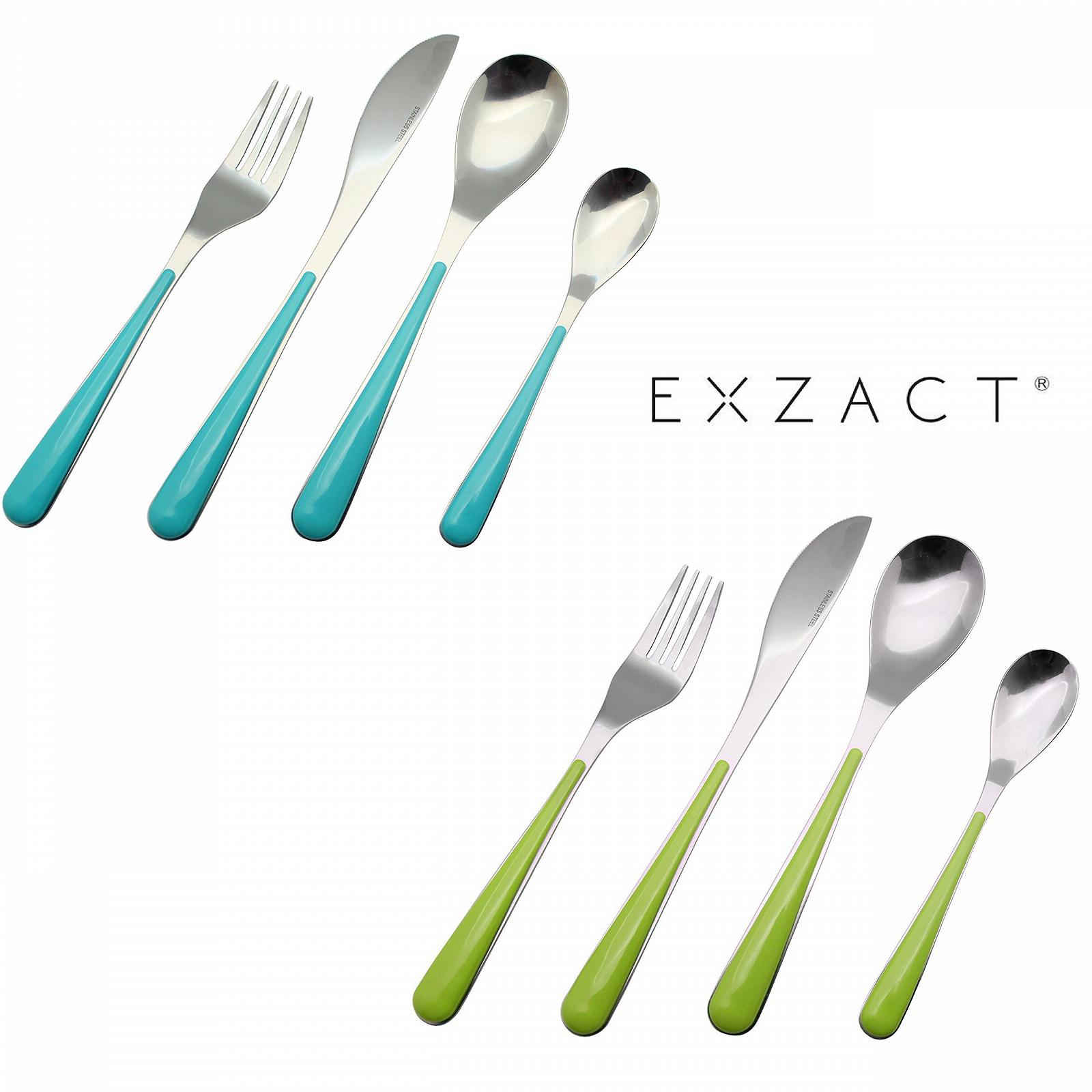 Набор столовых приборов EXZACT 24 предмета, нержавеющая сталь, зеленые ручки, фото №5 Набор столовых приборов EXZACT 24 предмета, нержавеющая сталь, зеленые ручки, фото №5
