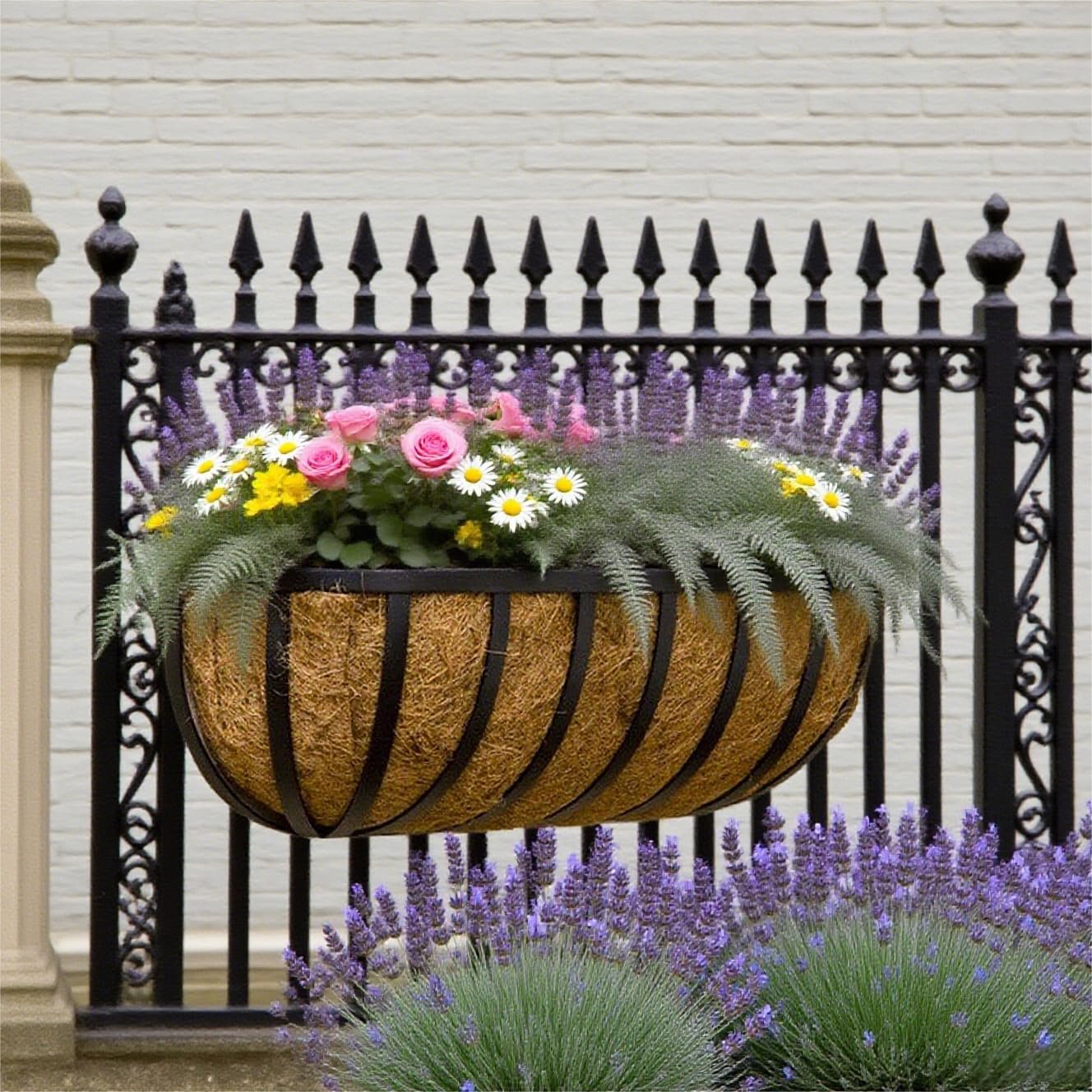 Змінні кокосові вкладиші 2 шт. 24" (60 см) для квіткових ящиків та підвісних кашпо, фото №6