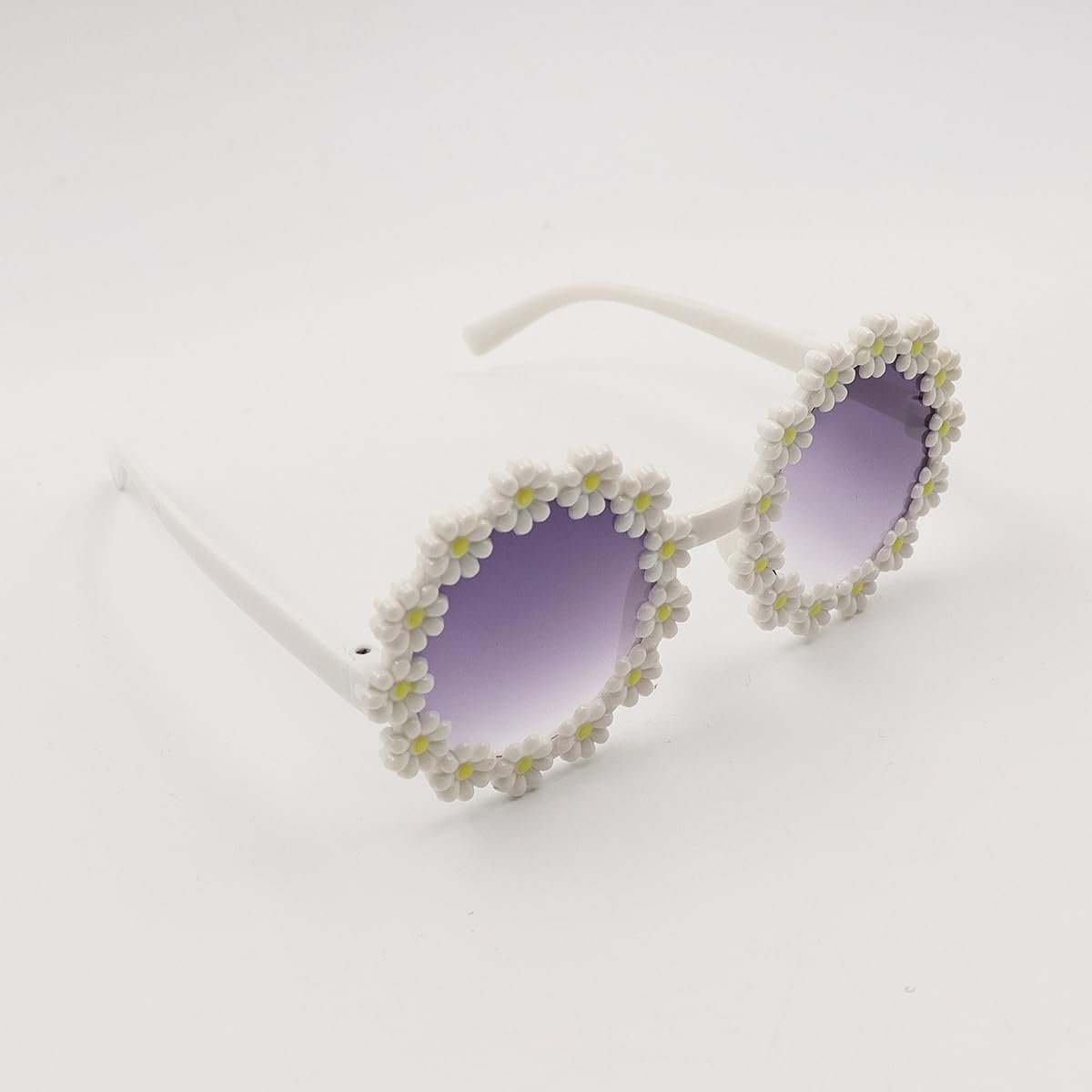 Сонцезахисні окуляри Ieron Вінтажні з квітами ромашки, Круглі, 2 шт., фото №5