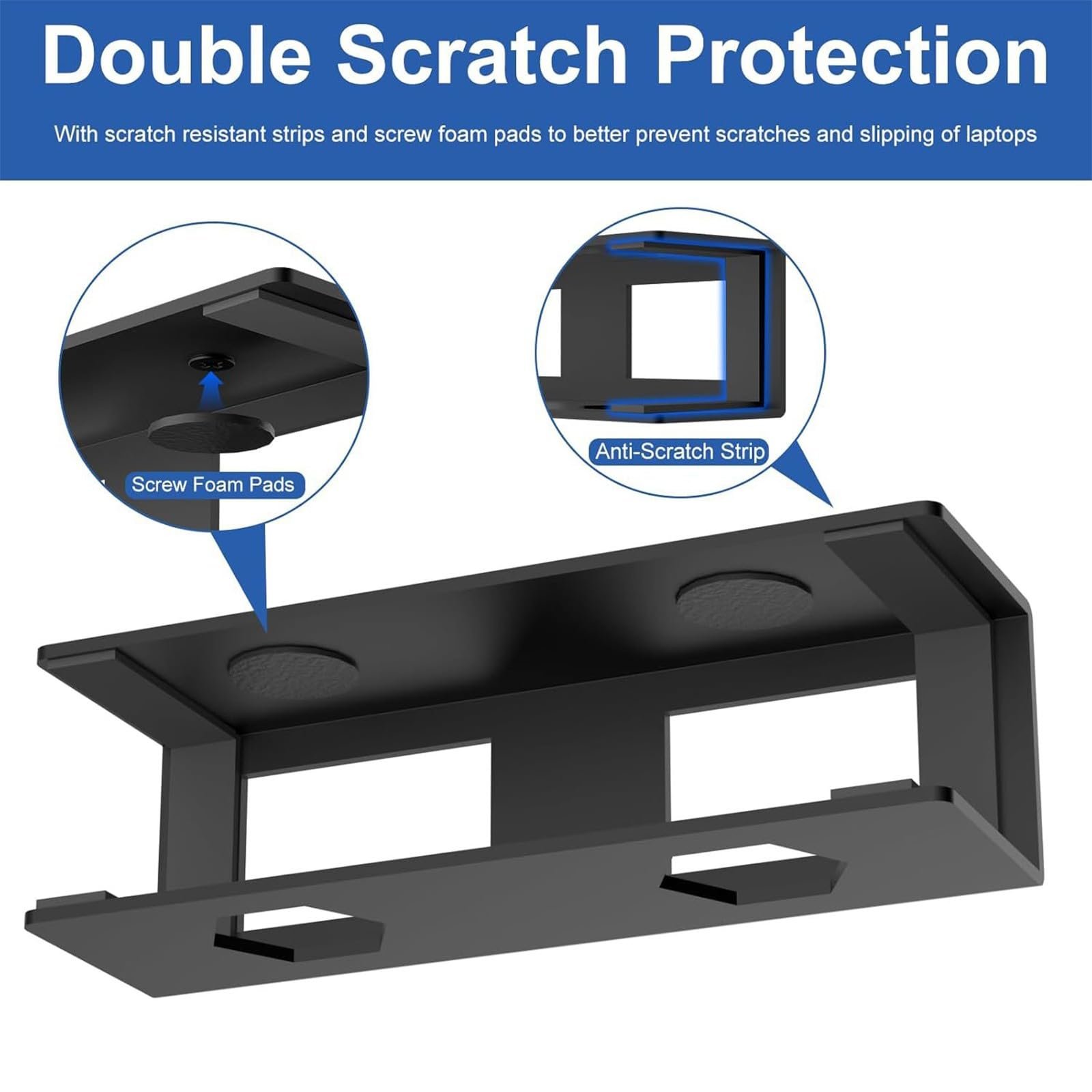 Держатель для ноутбука Robuste под стол с крепежным винтом, компактный кронштейн, полка для хранения ноутбука под столом для устройств, фото №3 Держатель для ноутбука Robuste под стол с крепежным винтом, компактный кронштейн, полка для хранения ноутбука под столом для устройств, фото №3