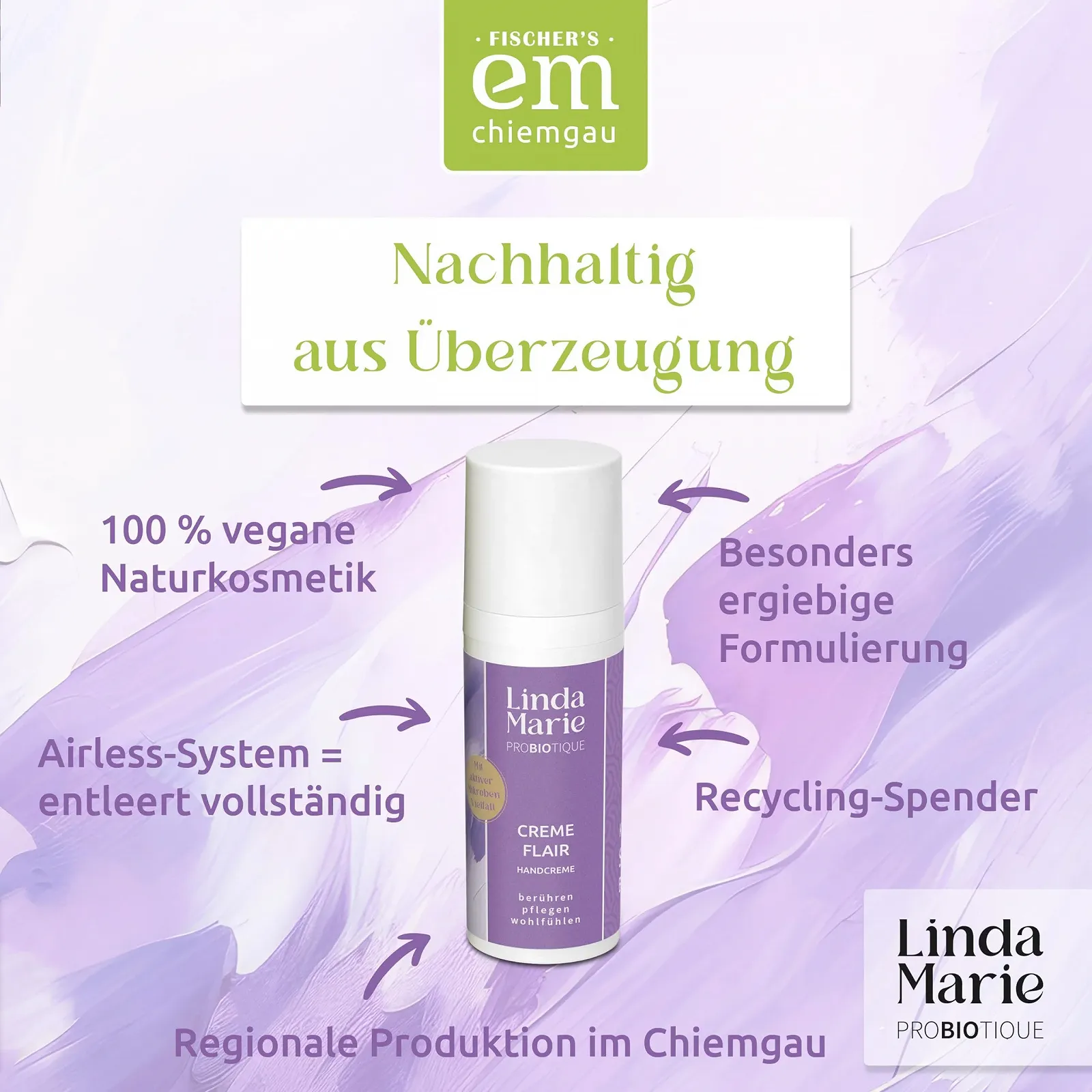 Крем для рук LMP Flair Зволожуючий з органічним алое вера та оливковою олією Qualanes 50 мл, фото №6