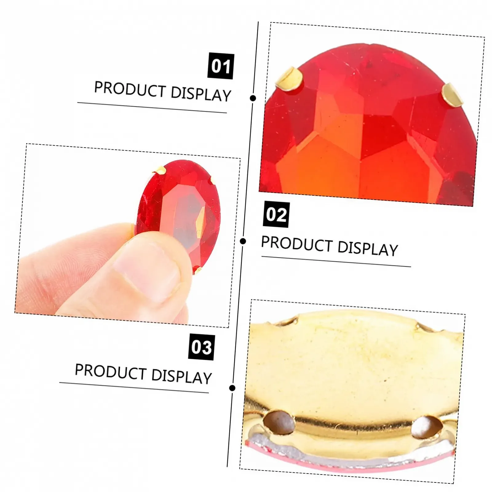 Пришивные драгоценности с когтями 1 набор, Плоские драгоценные камни для шитья, Декор, Одежда, Плоские драгоценности, Бриллиантовые украшения, Аксессуары, Стеклянные стразы с когтями, фото №6