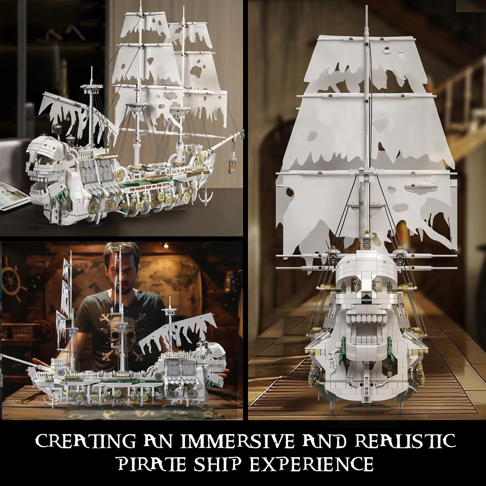 Кубики Mould King 13193 Піратський корабель Модель 3769 шт, фото №4 Кубики Mould King 13193 Піратський корабель Модель 3769 шт, фото №4