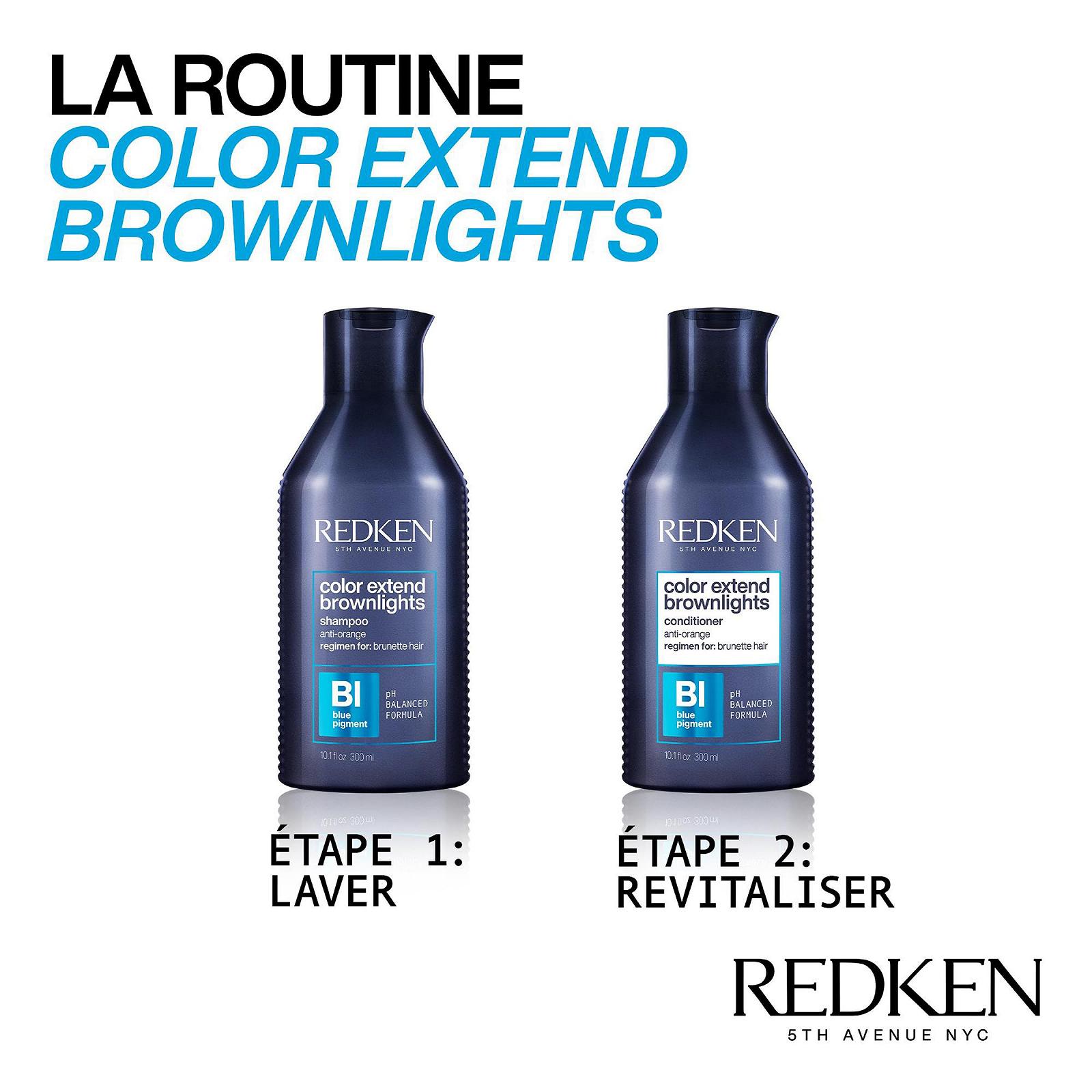 Кондиционер Redken Colour Extend Brownlights для натуральных и окрашенных коричневых волос без красных или оранжевых оттенков 300 мл, фото №6
